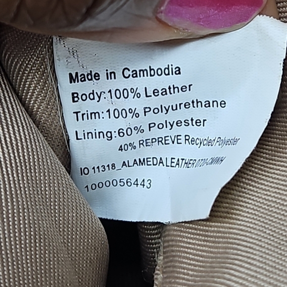 The Sak Leather Crossbody Bag With Adjustable Straps Gray Women Shoulder Bag - Picture 12 of 16